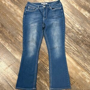 Love Indigo Flare Jeans in Deep Blue